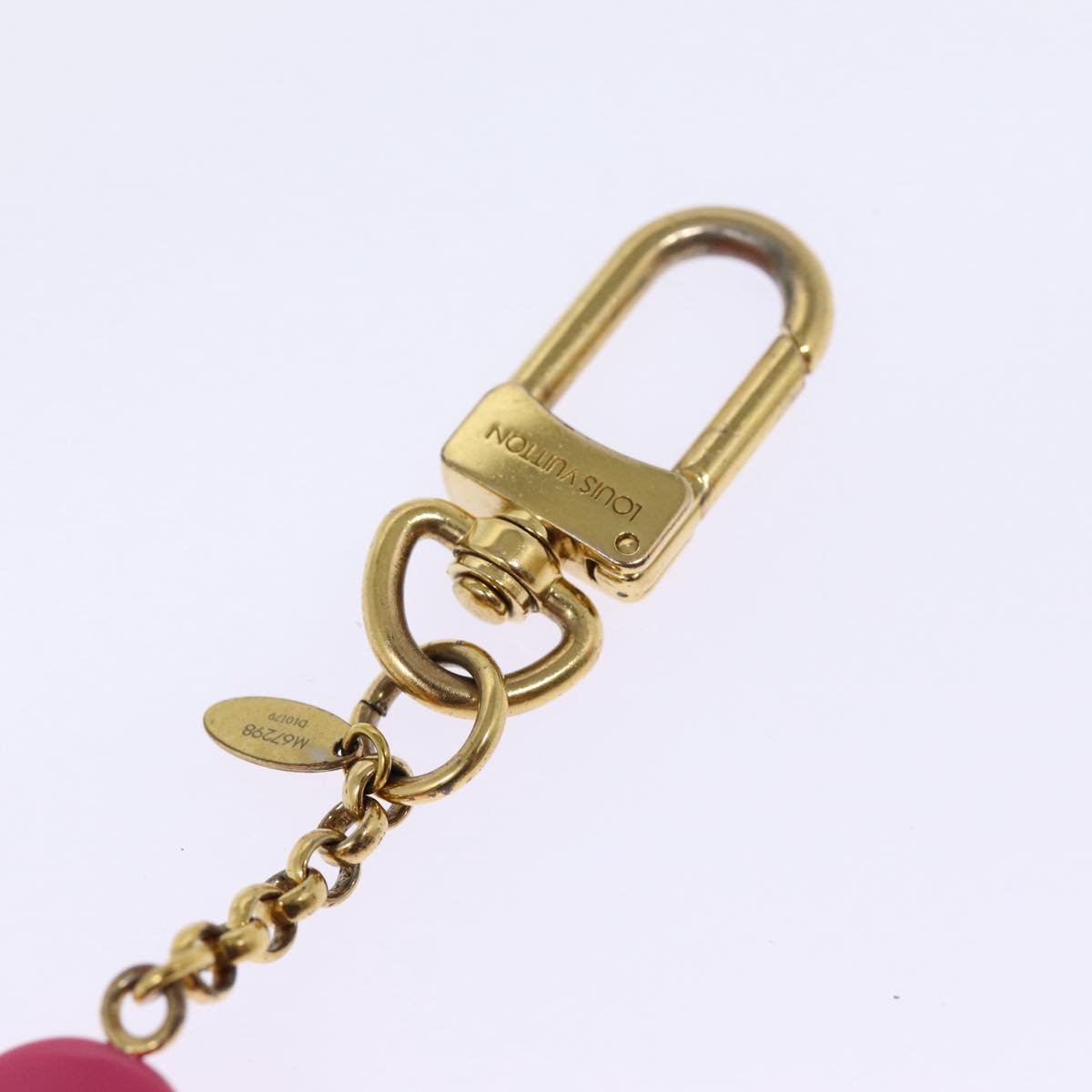 LOUIS VUITTON Porte Cles Vivienne Key Holder Gold M67298 LV Auth 87374