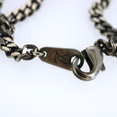 LOUIS VUITTON LV Wood Necklace metal Dark Silver MP2818 LV Auth 87375-10