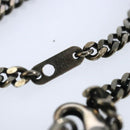 LOUIS VUITTON LV Wood Necklace metal Dark Silver MP2818 LV Auth 87375-11