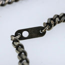 LOUIS VUITTON LV Wood Necklace metal Dark Silver MP2818 LV Auth 87375-12