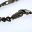 LOUIS VUITTON LV Wood Necklace metal Dark Silver MP2818 LV Auth 87375-13