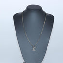 LOUIS VUITTON LV Wood Necklace metal Dark Silver MP2818 LV Auth 87375-15