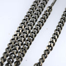 LOUIS VUITTON LV Wood Necklace metal Dark Silver MP2818 LV Auth 87375-4