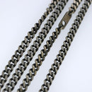 LOUIS VUITTON LV Wood Necklace metal Dark Silver MP2818 LV Auth 87375-6