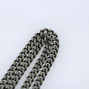 LOUIS VUITTON LV Wood Necklace metal Dark Silver MP2818 LV Auth 87375-8