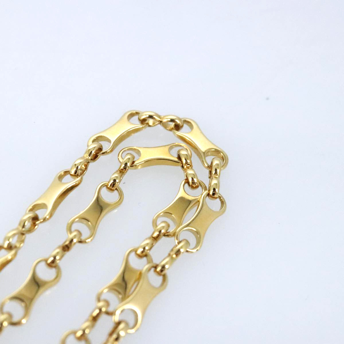 LOUIS VUITTON Helicopter Chain Necklace metal Gold MP0329 LV Auth 87376