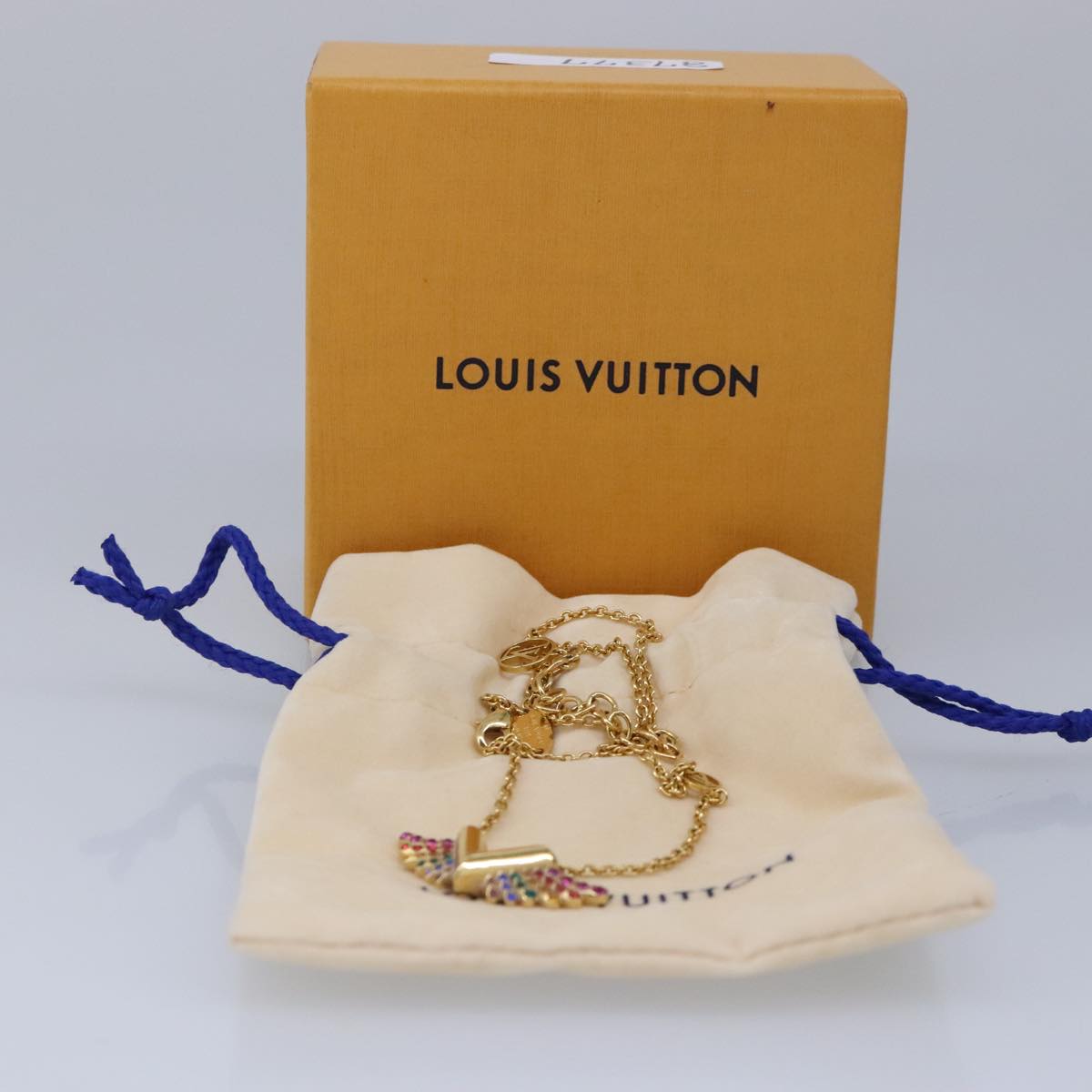 LOUIS VUITTON Collier Essential V California Dream Necklace M69617 LV Auth 87377