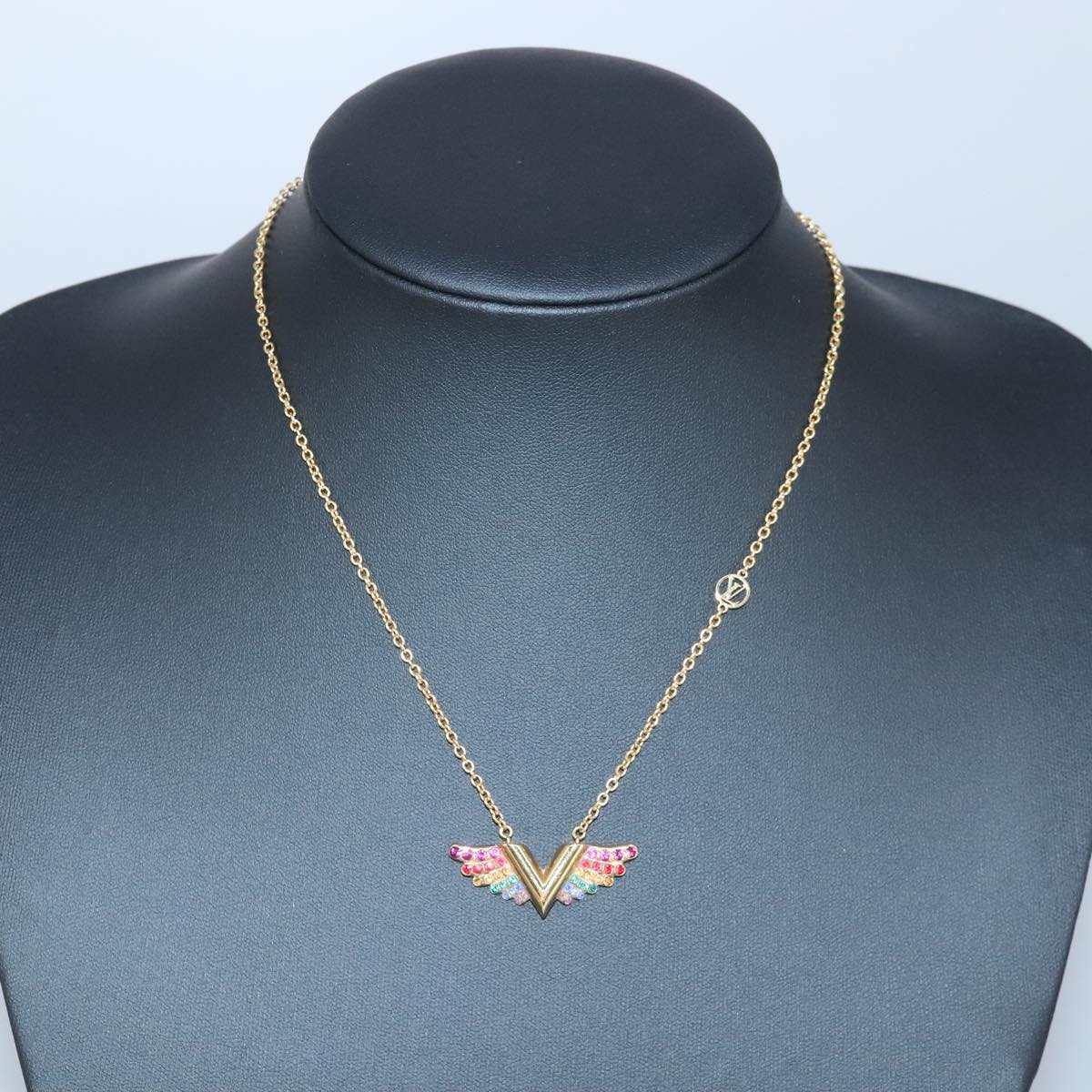 LOUIS VUITTON Collier Essential V California Dream Necklace M69617 LV Auth 87377