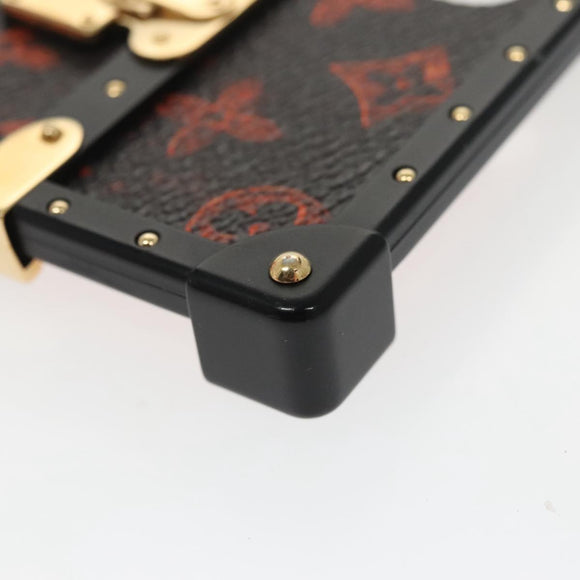 LOUIS VUITTON Transformed Monogram Cat iphone X Eye Trunk M63891 LV Auth 87378