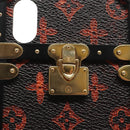LOUIS VUITTON Transformed Monogram Cat iphone X Eye Trunk M63891 LV Auth 87378-8