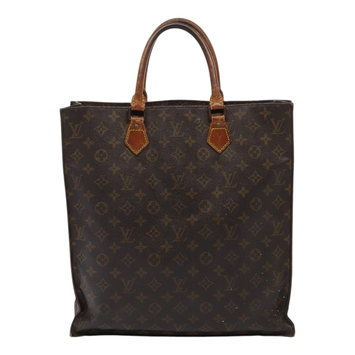 LOUIS VUITTON Monogram Sac Plat Hand Bag M51140 LV Auth 87386 - 0