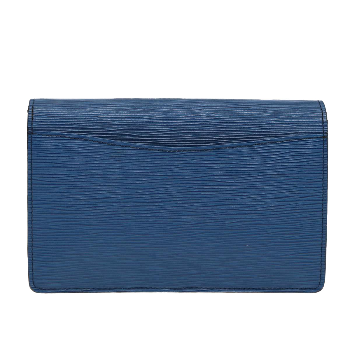 LOUIS VUITTON Epi Montaigne 23 Clutch Bag Blue M52665 LV Auth 87392 - 0