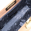 Salvatore Ferragamo Gancini Chain Shoulder Bag Leather Black Gold Auth 87396-11