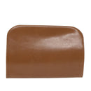 Salvatore Ferragamo Gancini Chain Shoulder Bag Leather Black Gold Auth 87396-2