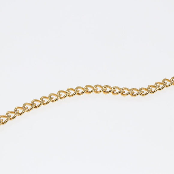 Salvatore Ferragamo Gancini Chain Shoulder Bag Leather Black Gold Auth 87396