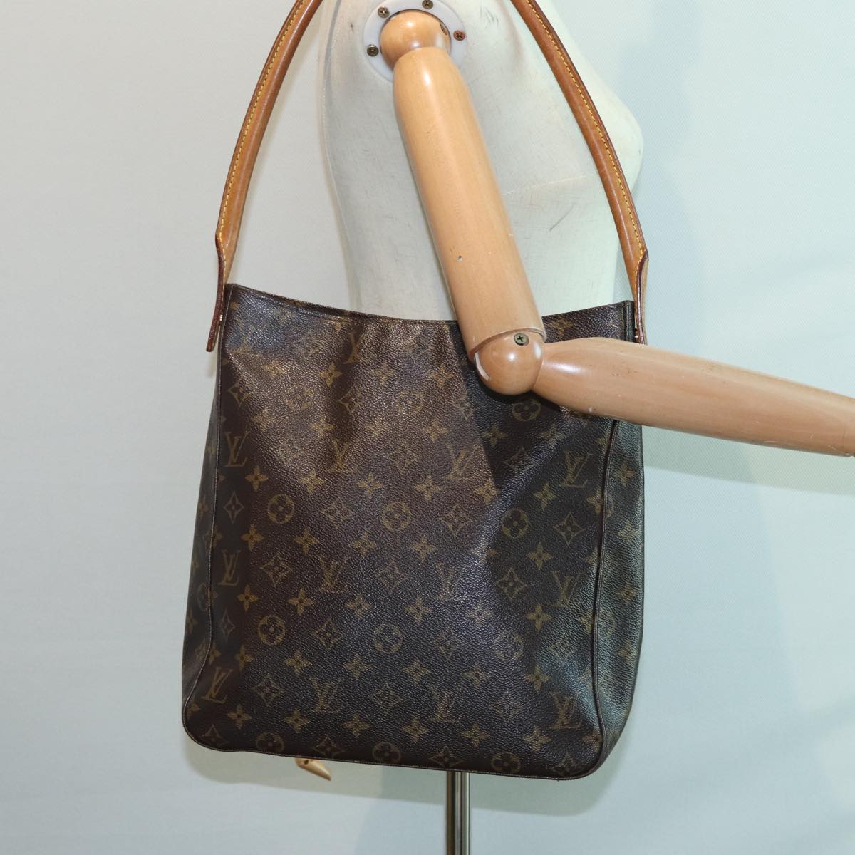 LOUIS VUITTON Monogram Looping GM Shoulder Bag M51145 LV Auth 87401