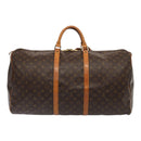 LOUIS VUITTON Monogram Keepall 60 Boston Bag M41422 LV Auth 87415-2