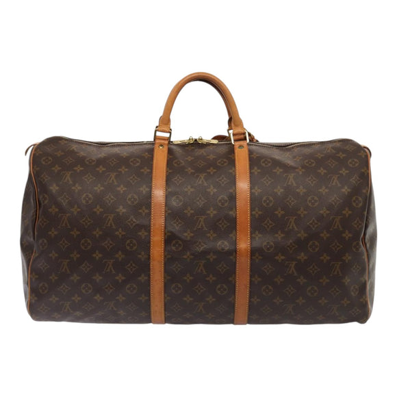 LOUIS VUITTON Monogram Keepall 60 Boston Bag M41422 LV Auth 87415