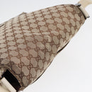 GUCCI GG Canvas Shoulder Bag Beige Silver 146236 Auth 87424-6