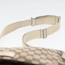GUCCI GG Canvas Shoulder Bag Beige Silver 146236 Auth 87424-9