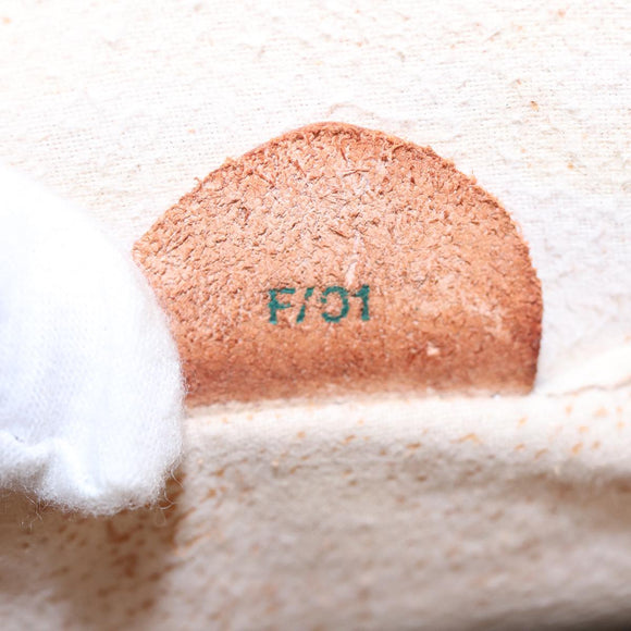 CELINE Macadam Canvas Hand Bag PVC Leather Brown Gold Auth 87429