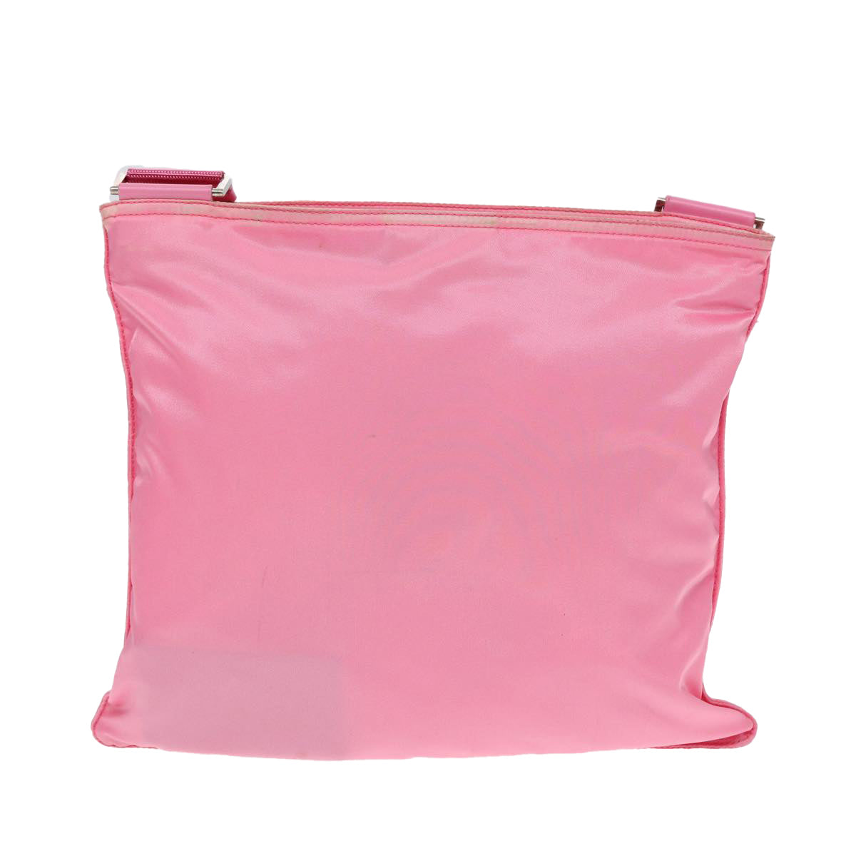 PRADA Shoulder Bag Nylon Pink Silver Auth 87439