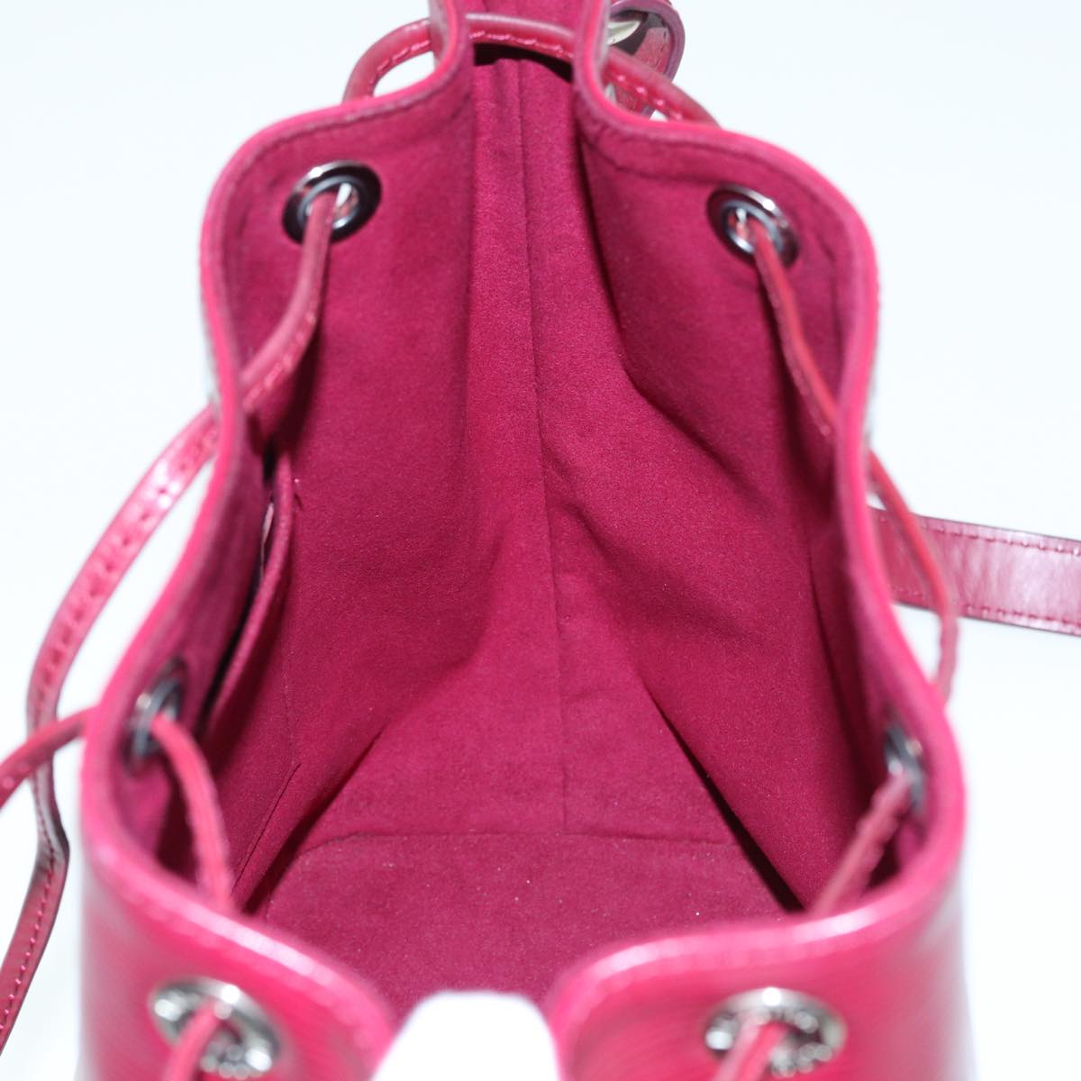 LOUIS VUITTON Epi Petit Noe Shoulder Bag Fuchsia M40676 LV Auth 87445