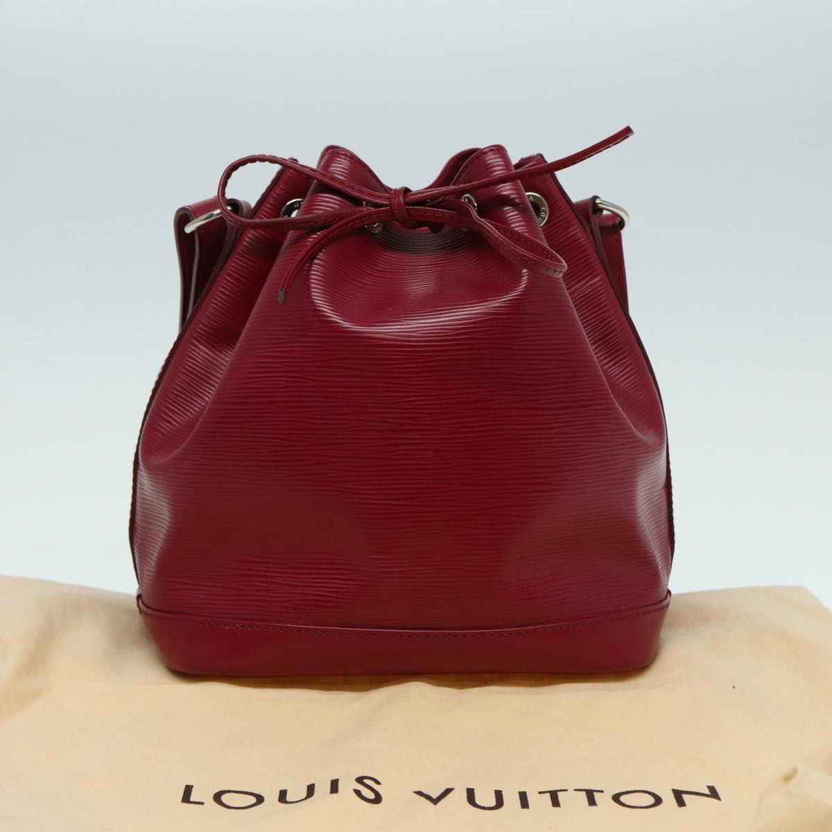 LOUIS VUITTON Epi Petit Noe Shoulder Bag Fuchsia M40676 LV Auth 87445