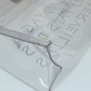 HERMES Vinyl Kelly Hand Bag Vinyl Clear Auth 87450-16