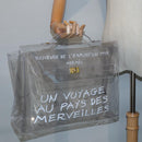 HERMES Vinyl Kelly Hand Bag Vinyl Clear Auth 87450-20