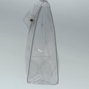 HERMES Vinyl Kelly Hand Bag Vinyl Clear Auth 87450-3