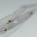 HERMES Vinyl Kelly Hand Bag Vinyl Clear Auth 87450-7