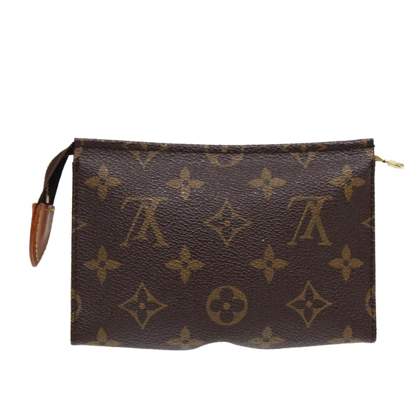 LOUIS VUITTON Monogram Poche Toilette 15 Pouch M47546 LV Auth 87458