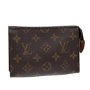 LOUIS VUITTON Monogram Poche Toilette 15 Pouch M47546 LV Auth 87459-1