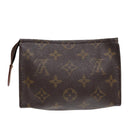 LOUIS VUITTON Monogram Poche Toilette 15 Pouch M47546 LV Auth 87460-2