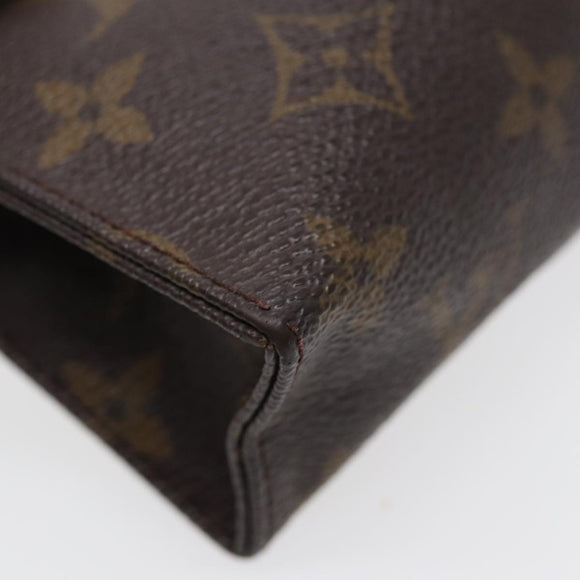 LOUIS VUITTON Monogram Poche Toilette 15 Pouch M47546 LV Auth 87460