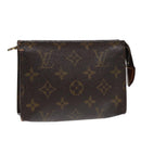 LOUIS VUITTON Monogram Poche Toilette 15 Pouch M47546 LV Auth 87463-1