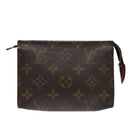 LOUIS VUITTON Monogram Poche Toilette 15 Pouch M47546 LV Auth 87463-13