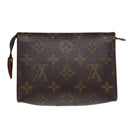 LOUIS VUITTON Monogram Poche Toilette 15 Pouch M47546 LV Auth 87463-2