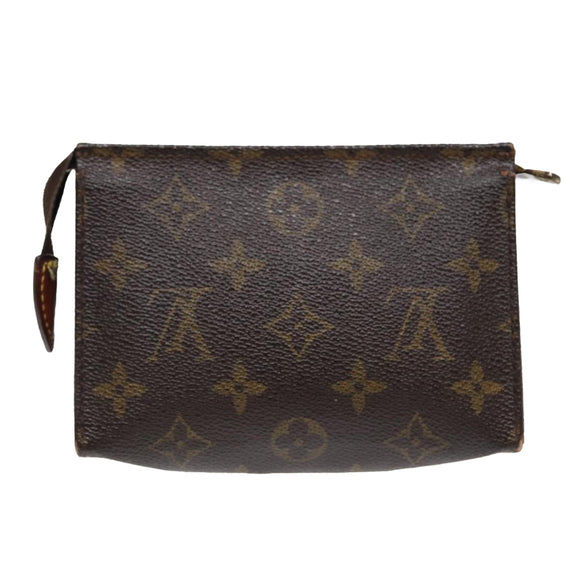 LOUIS VUITTON Monogram Poche Toilette 15 Pouch M47546 LV Auth 87463