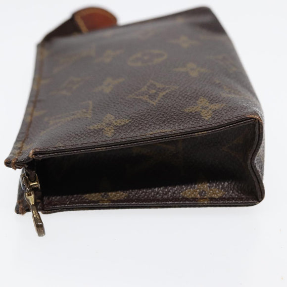 LOUIS VUITTON Monogram Poche Toilette 15 Pouch M47546 LV Auth 87463