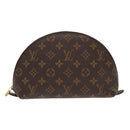 LOUIS VUITTON Monogram Trousse Demi Ronde Cosmetic Pouch M47520 LV Auth 87465-13