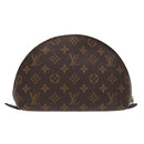 LOUIS VUITTON Monogram Trousse Demi Ronde Cosmetic Pouch M47520 LV Auth 87465-2