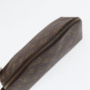 LOUIS VUITTON Monogram Trousse Demi Ronde Cosmetic Pouch M47520 LV Auth 87465-5
