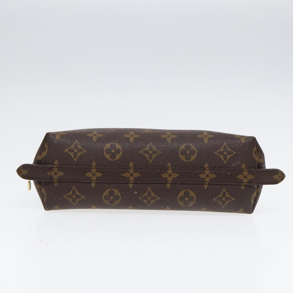 LOUIS VUITTON Monogram Trousse Demi Ronde Cosmetic Pouch M47520 LV Auth 87465