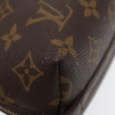 LOUIS VUITTON Monogram Trousse Demi Ronde Cosmetic Pouch M47520 LV Auth 87465-14
