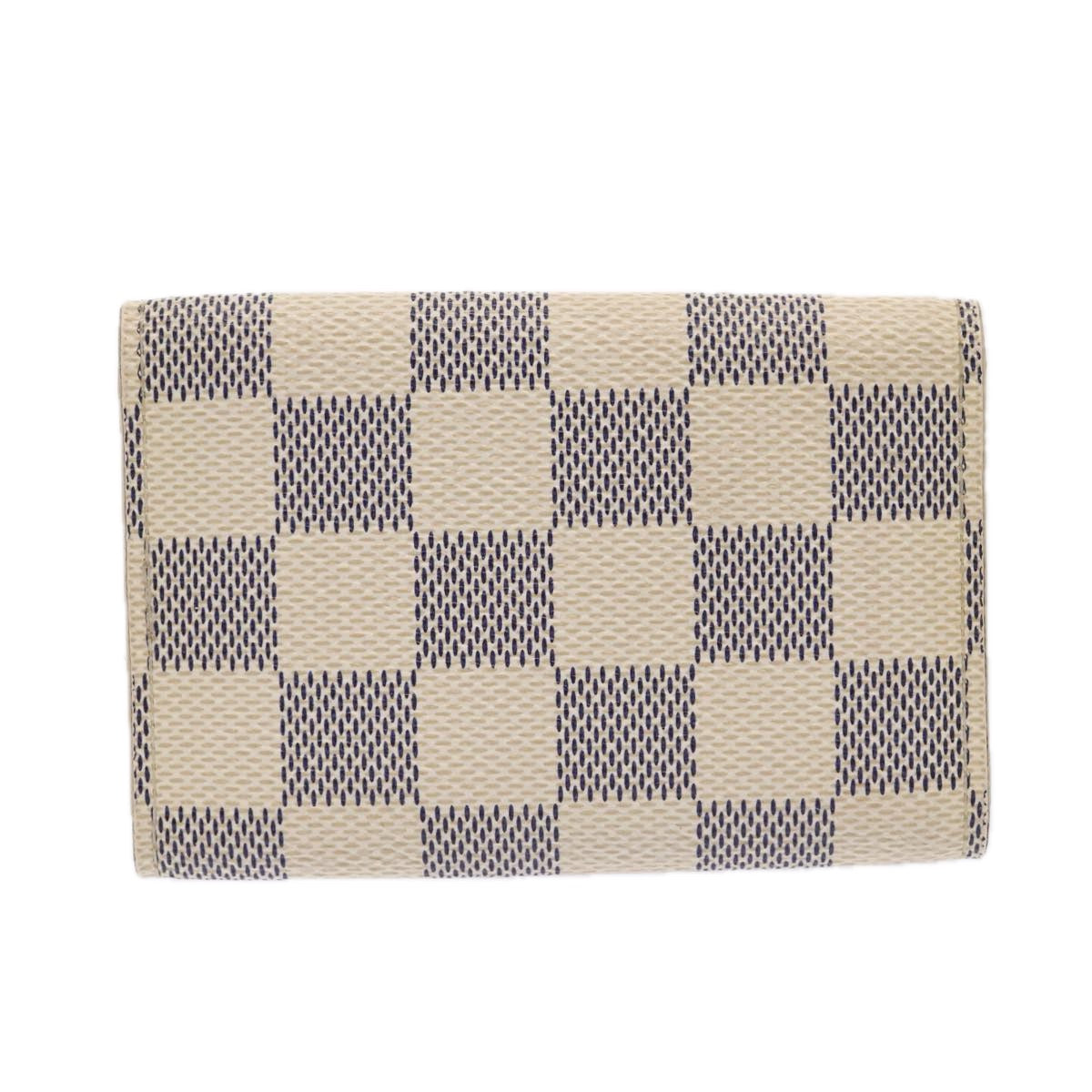 LOUIS VUITTON Damier Azur Multi Cles 6 Key Case N61745 LV Auth 87470 - 0