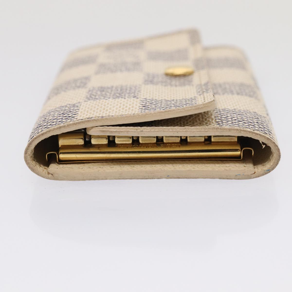 LOUIS VUITTON Damier Azur Multi Cles 6 Key Case N61745 LV Auth 87470