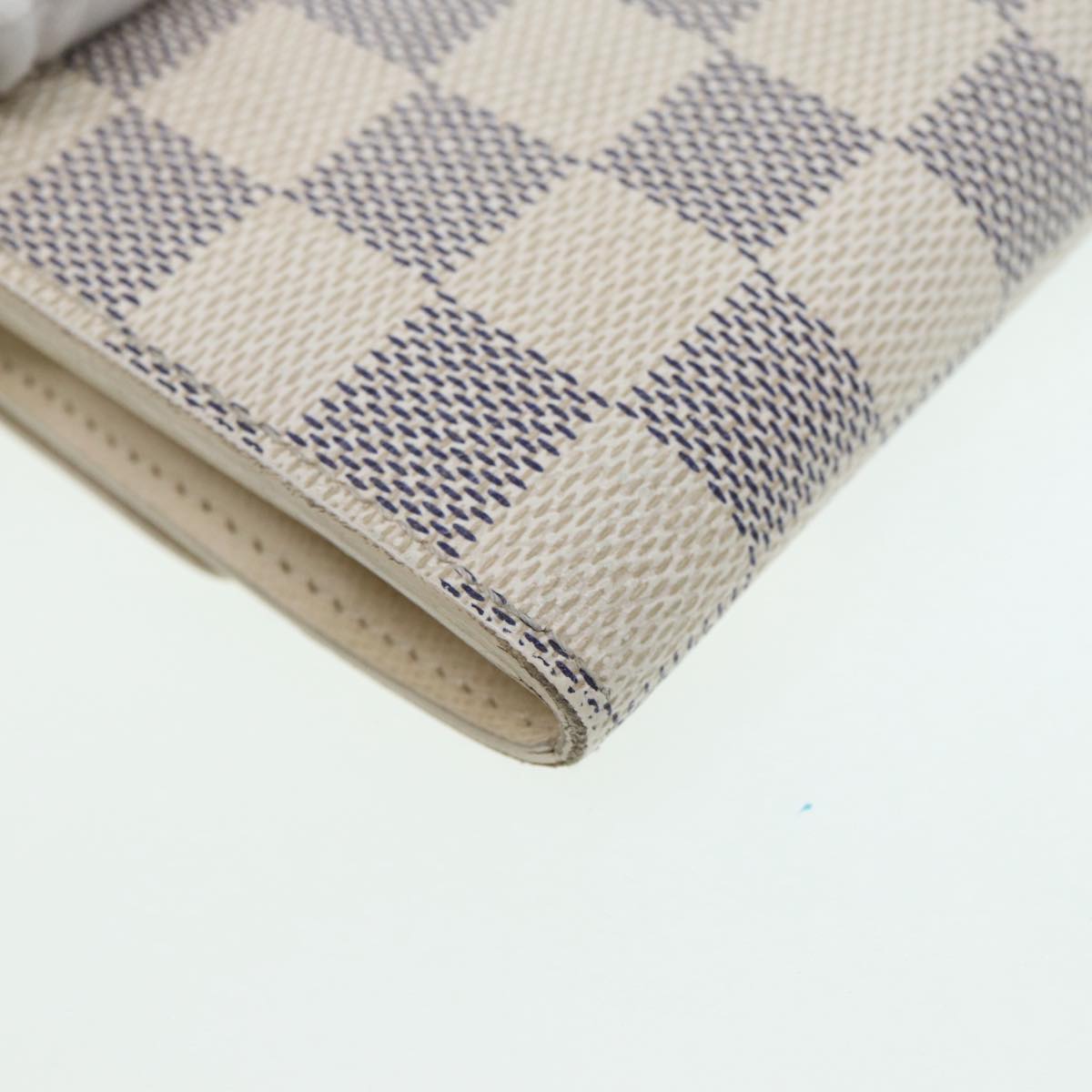 LOUIS VUITTON Damier Azur Portefeuille Sarah Long Wallet N63208 LV Auth 87471