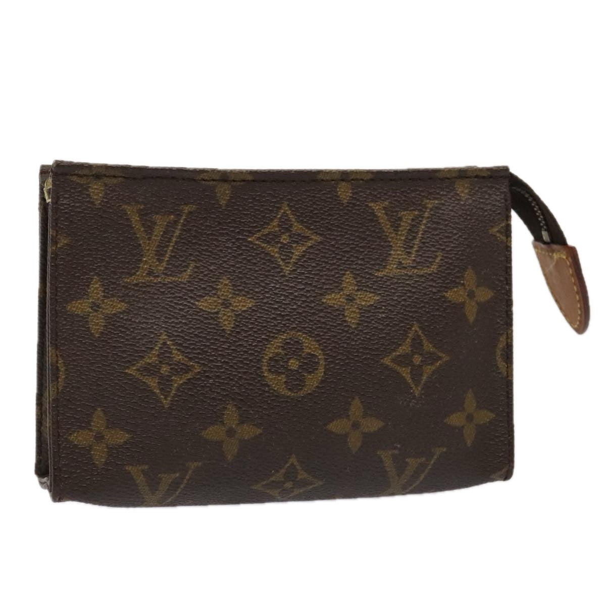 LOUIS VUITTON Monogram Poche Toilette 15 Pouch M47546 LV Auth 87477